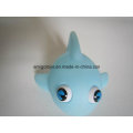 Blue PVC mini brinquedos de peixe